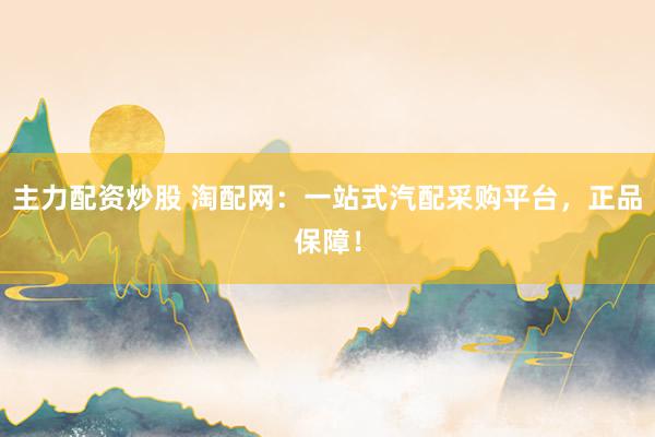主力配资炒股 淘配网：一站式汽配采购平台，正品保障！