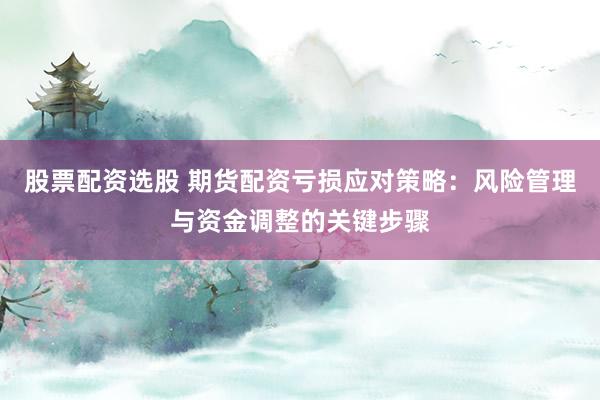 股票配资选股 期货配资亏损应对策略:风险管理与资金调整的关键步骤